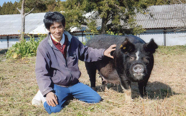 肉の繊維の密度、やわらかさ、旨味を考慮して自家配合をしてあります。